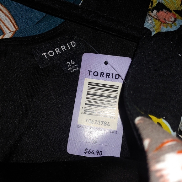 NWT Torrid 26W floral skater dress - Picture 3 of 6